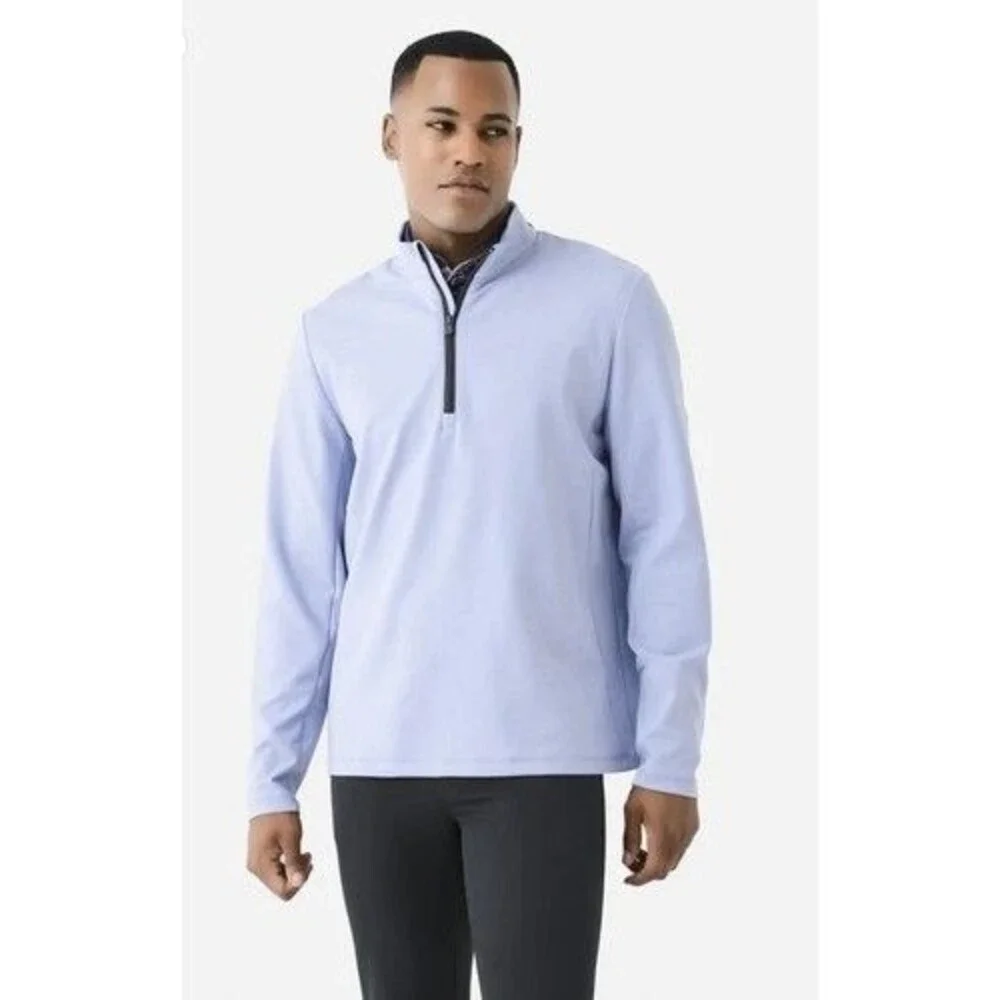 Greyson Sequoia 1/4 Zip Performance Golf Sweater‎ Active Top Men Size Large Blue